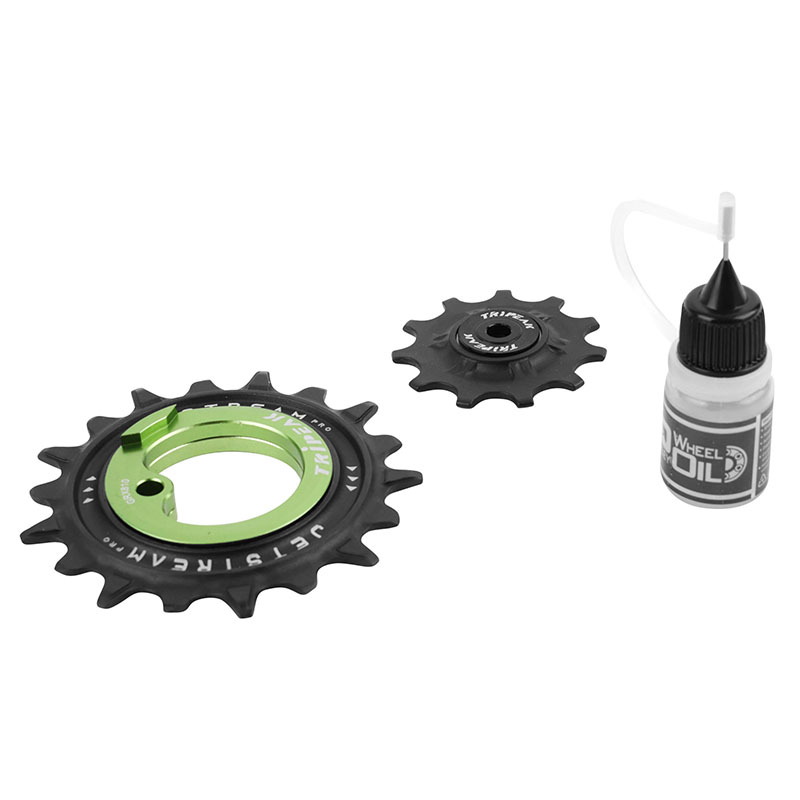 Galet de dérailleur Tripeak 11-18 dents céramique 12-11x2V Shimano GRX RX810-815-820-825 vert (jeu de 2) - vue 5