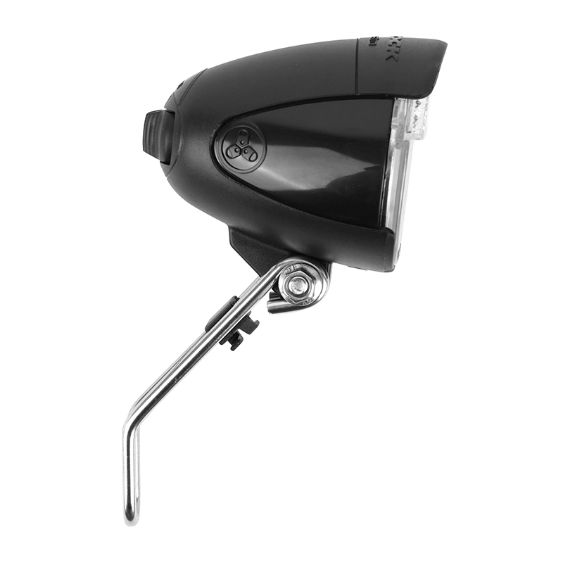 Eclairage velo vae - e-bike avant sur fourche Trelock LS583 bike-retro 15LUX noir compatible dynamo - pour voir a 35M et visible a 2,250KMS - vue 2