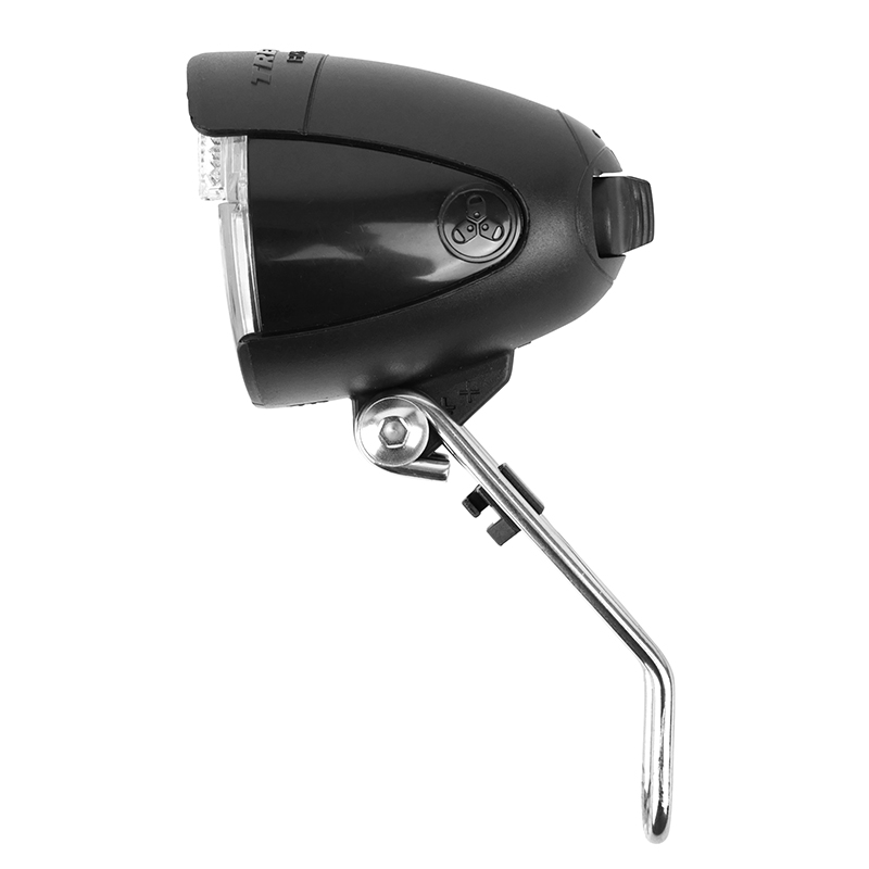 Eclairage velo vae - e-bike avant sur fourche Trelock LS583 bike-retro 15LUX noir compatible dynamo - pour voir a 35M et visible a 2,250KMS - vue 3
