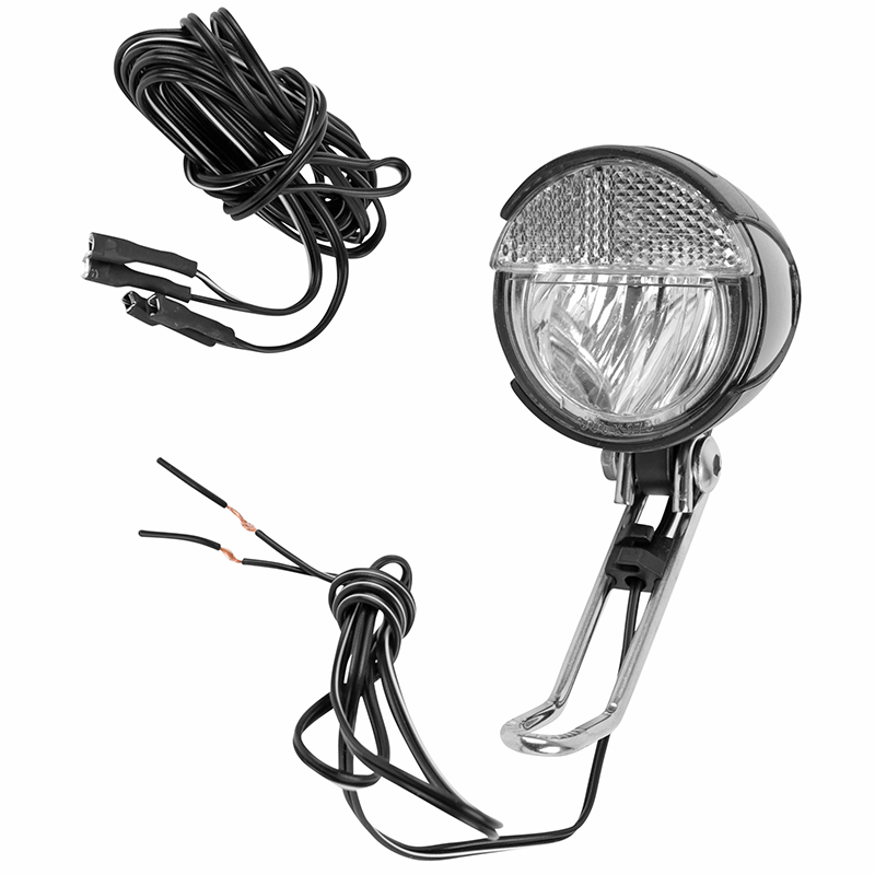 Eclairage velo vae - e-bike avant sur fourche Trelock LS583 bike-retro 15LUX noir compatible dynamo - pour voir a 35M et visible a 2,250KMS - vue 7