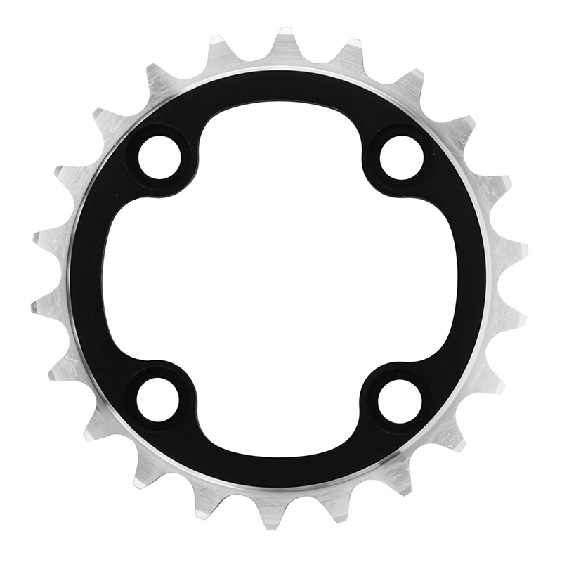 Plateau VTT Spécialités TA 4BRA diamètre 64 Chinook 22 DTS intérieur double-triple noir alu Shimano SRAM FSA 9V - vue 2