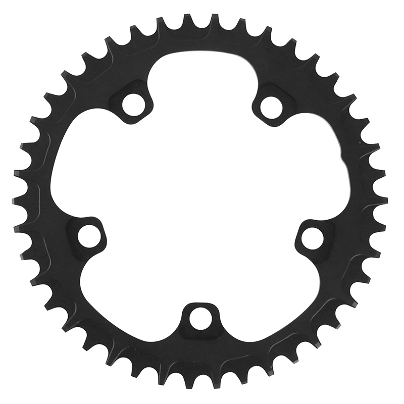 Plateau gravel 5BRA d.110 pour shimano GRX mono ta 110 one 42DTS compatible shimano-sram noir 10-11-(12V sram) - vue 2