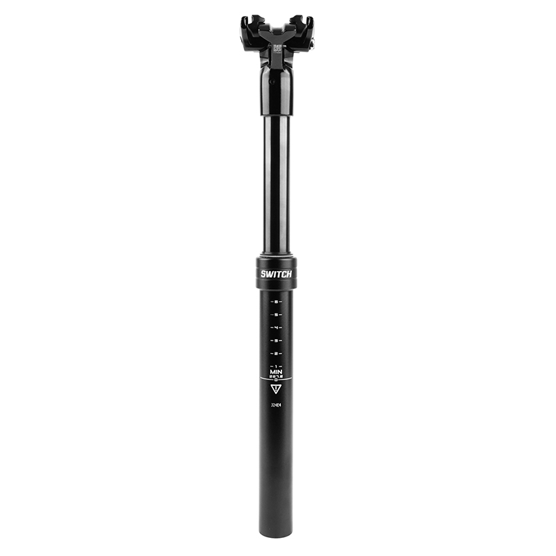 Tige de selle VTT télescopique Switch SW-08 aluminium noir diam. 27.2 L395MM (levier 15-105MM) - vue 3
