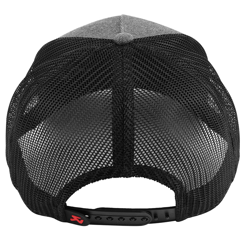 Casquette Akrapovic type camionneur gris foncé maille noire - vue 5