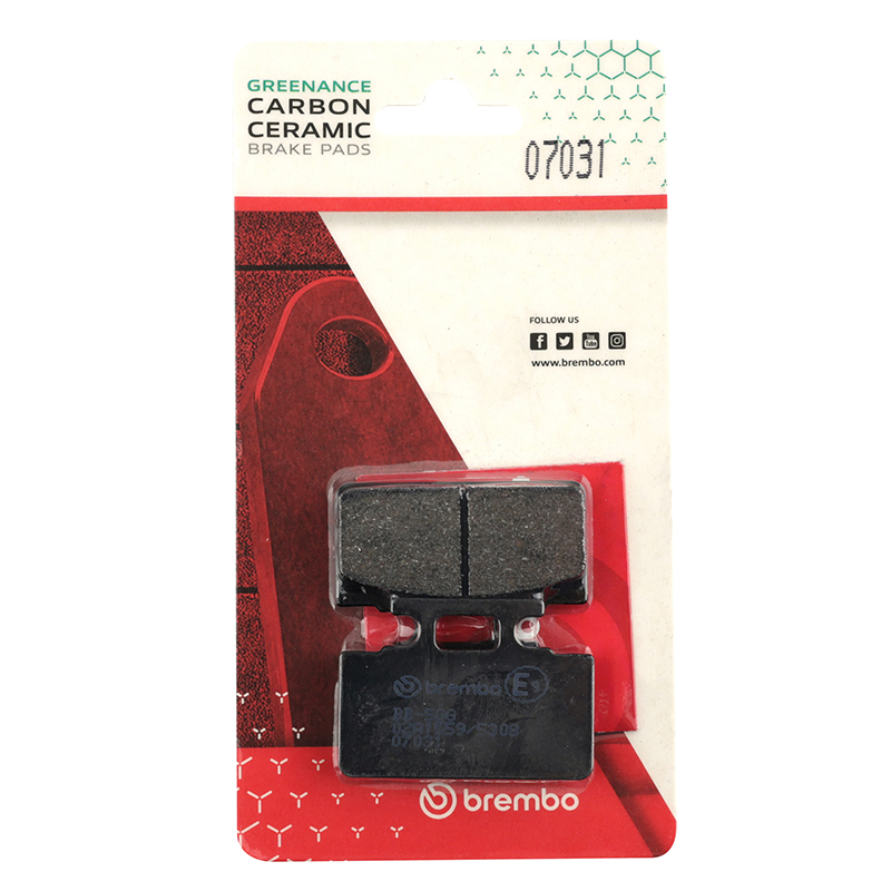 Plaquette de frein Brembo carbone céramique 07031 CC - vue 4