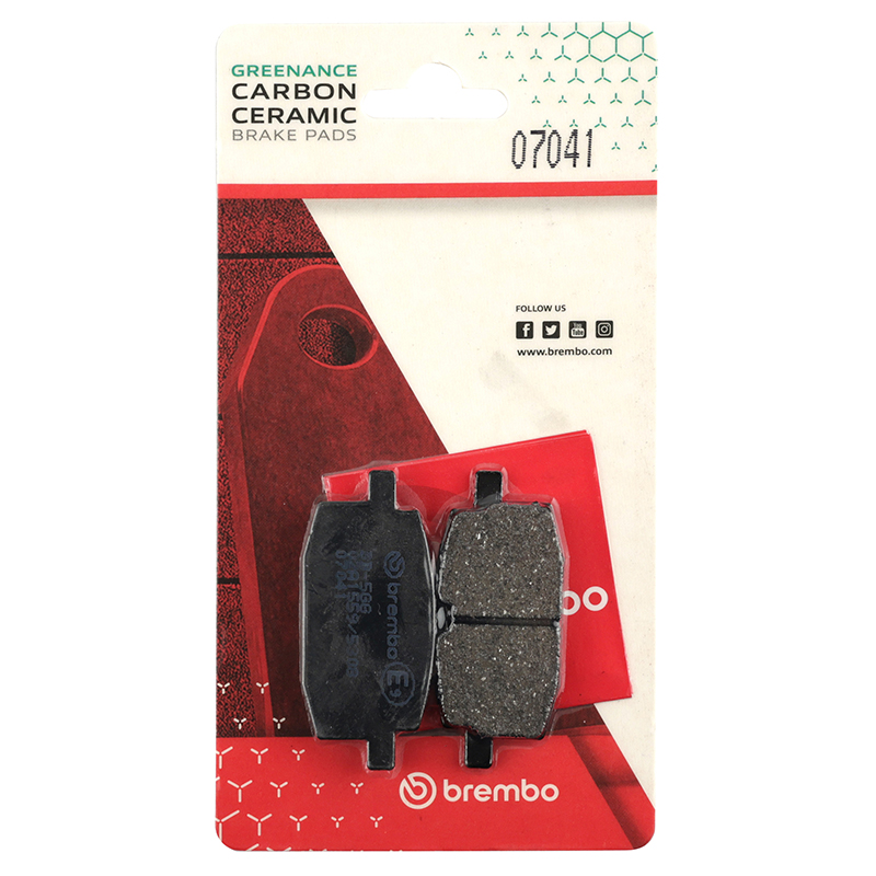 Plaquette de frein Brembo carbone céramique 07041 CC Peugeot V-Clic PGO Big Max MBK Booster Skyteam Skymax - vue 4