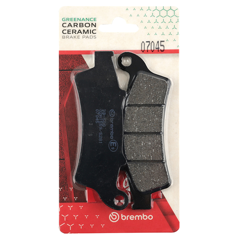 Plaquette de frein Brembo pour kymco 125 DTX360 2022+2023 av, 300 x-town 2016+2020-piaggio 350 beverly sport touring 2012+2019 av-aprilia 125 scarabeo 2004+2010 av (scooter carbone ceramique) -07045 cc - vue 4