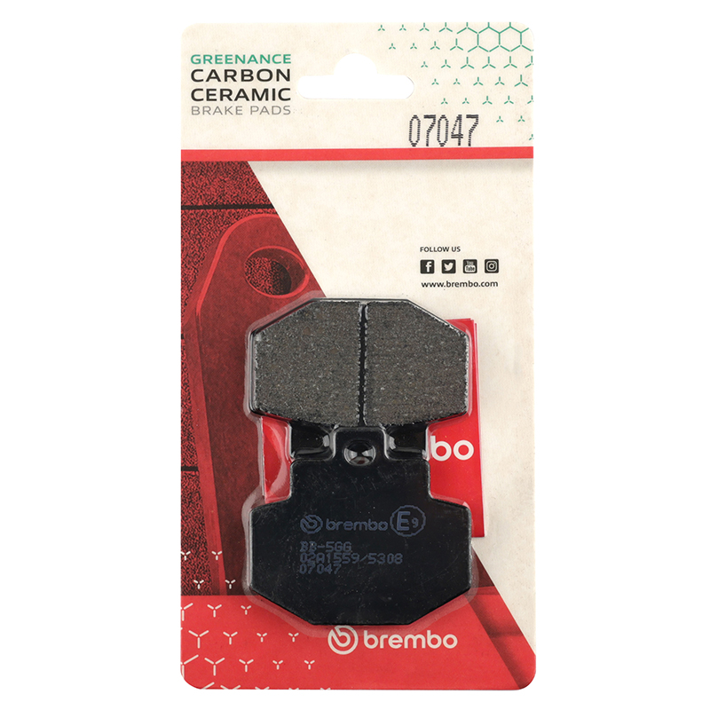 Plaquette de frein Brembo 07047 CC carbone céramique arrière Vespa GTS Gilera Runner - vue 4