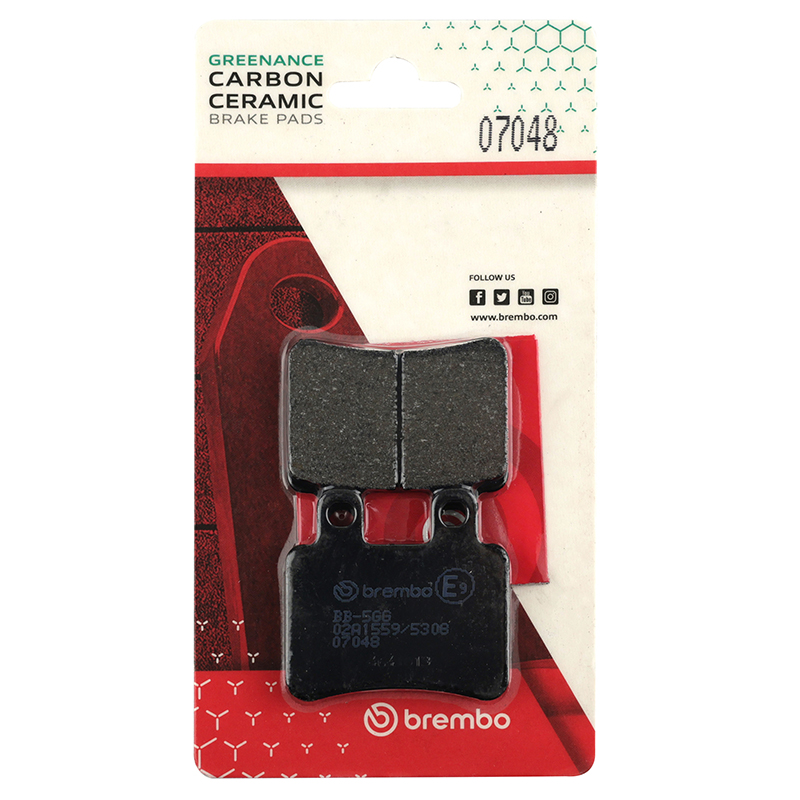 Plaquette de frein Brembo carbone céramique 07048 CC - vue 4