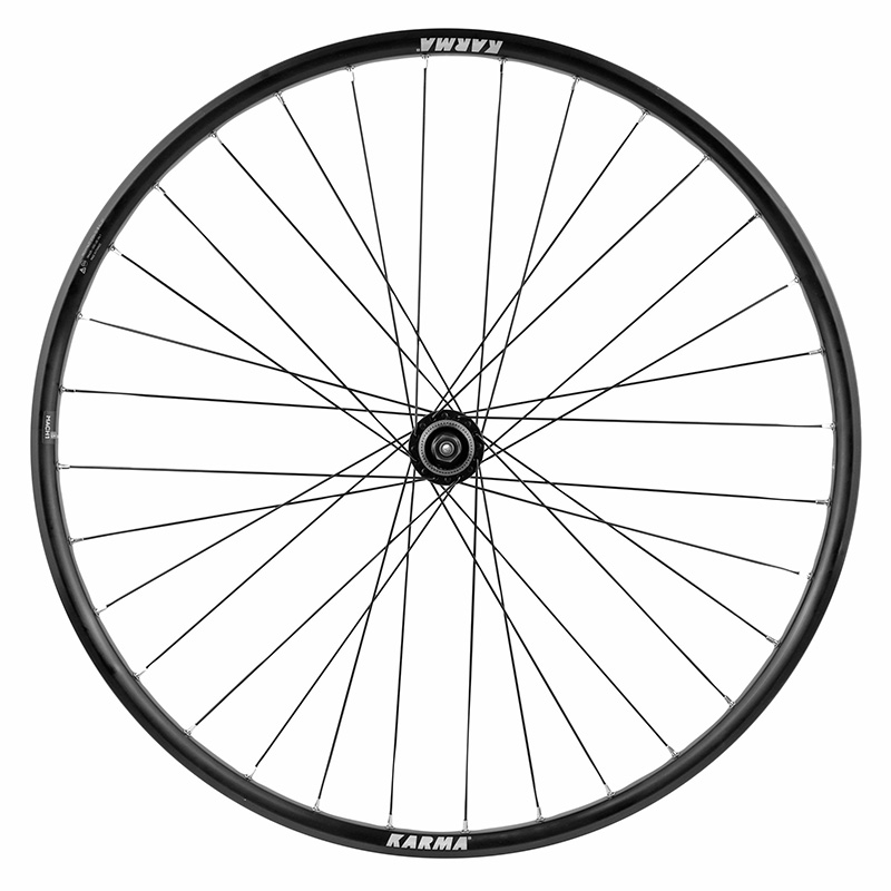 Roue VTT disque blocage 27,5" Karma arrière noir moyeu Shimano QC400 Centerlock cassette Shimano 11-10-9V 32 rayons jante 21C poids max 150 kg - vue 2