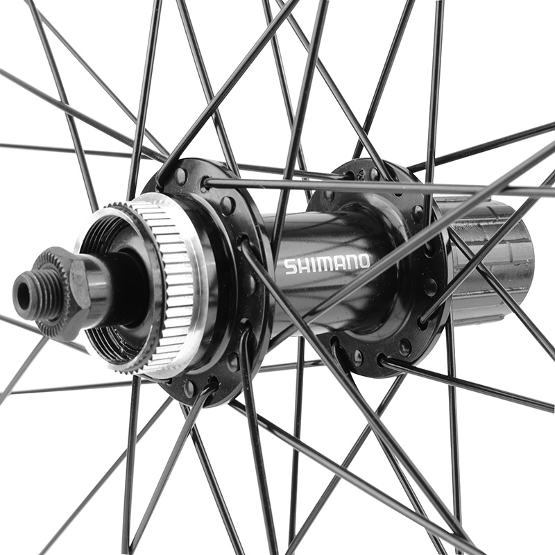 Roue VTT disque blocage 27,5" Karma arrière noir moyeu Shimano QC400 Centerlock cassette Shimano 11-10-9V 32 rayons jante 21C poids max 150 kg - vue 3
