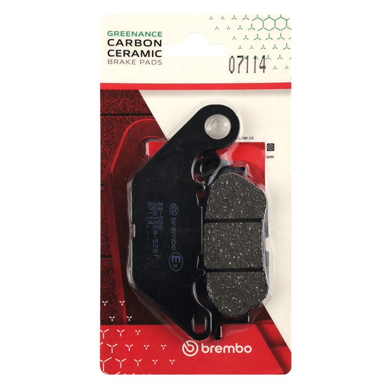 Plaquette de frein Brembo céramique carbone pour Yamaha N-Max 125 2015+ arrière -07114 cc - vue 4