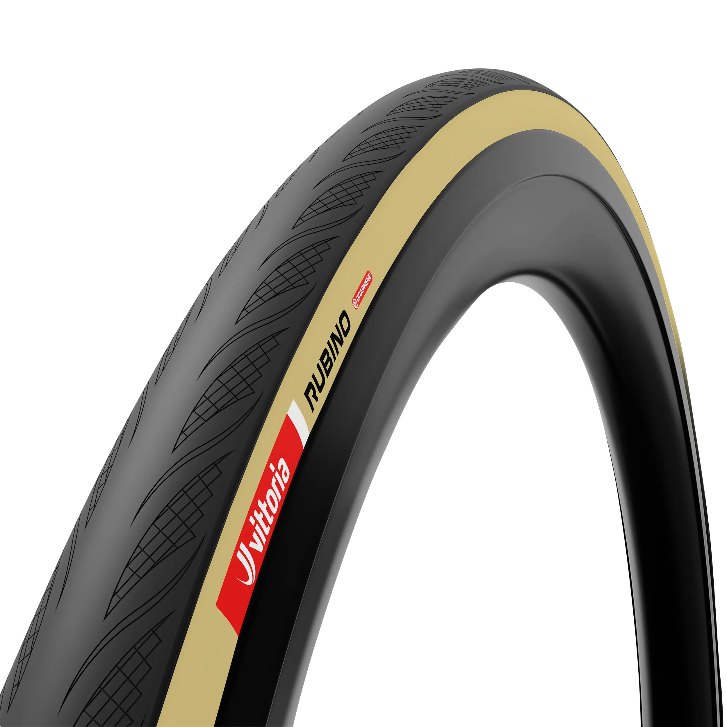 PNEU ROUTE 700 X 30 VITTORIA RUBINO V NOIR-BEIGE GRAPHENE 2.0 TS (30-622) 250g