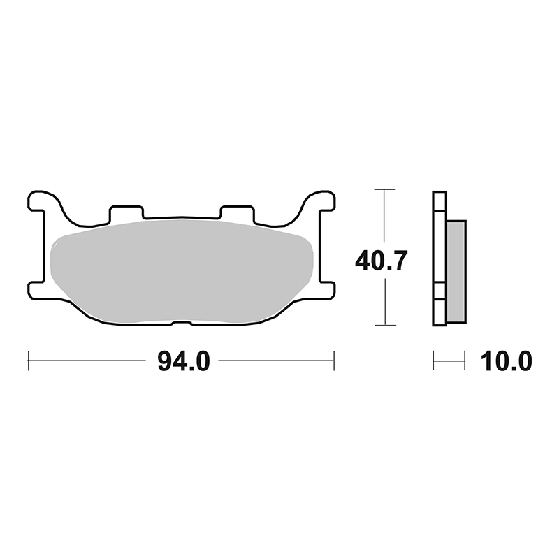 Plaquette de frein BREMBO route métal fritté 07YA34SA - vue 3