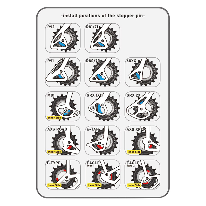 Galet derailleur aopw Tripeak 14-18 dents ceramique 12X1V. sram t type argent (jeu de 2) (garantie 4 ans) - vue 5