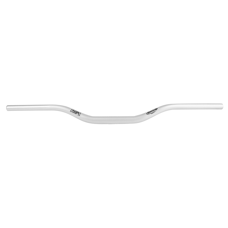 Guidon moto cross Domino HSA aluminium diamètre 28,5 mm longueur 810 mm hauteur 80 mm argent sans barre de renfort - vue 2