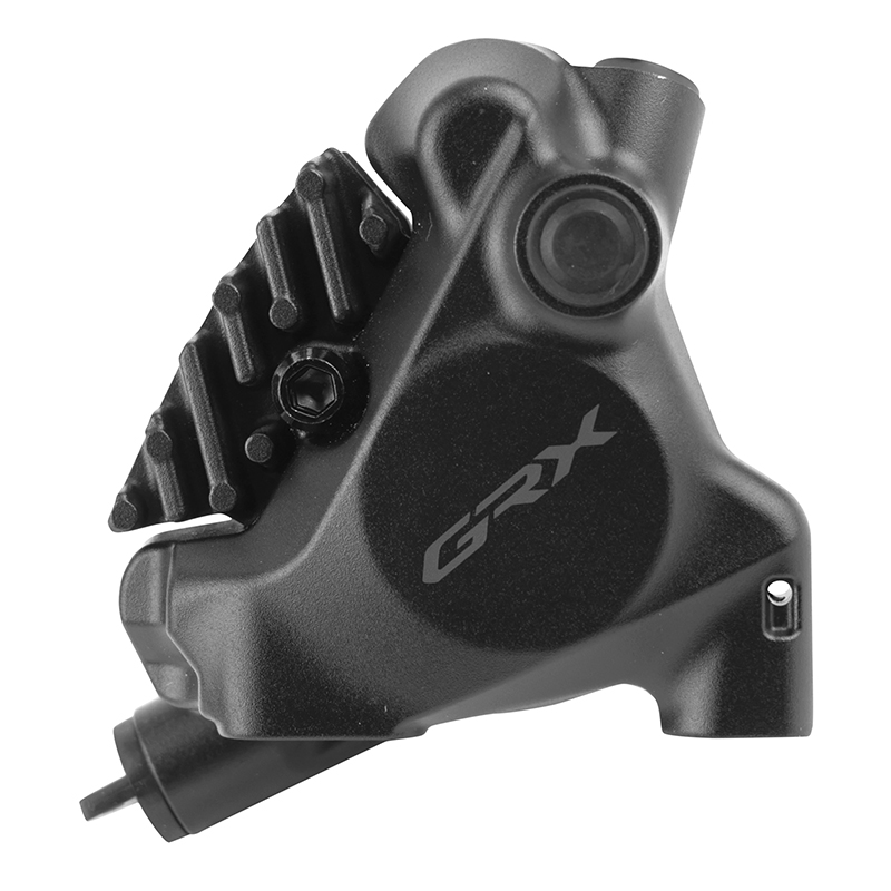 Étrier de frein gravel disque hydraulique arrière Shimano GRX 2 pistons flatmount noir - vue 2