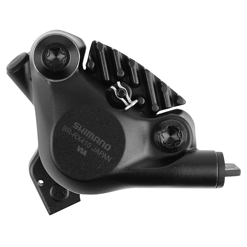 Étrier de frein gravel disque hydraulique arrière Shimano GRX 2 pistons flatmount noir - vue 3