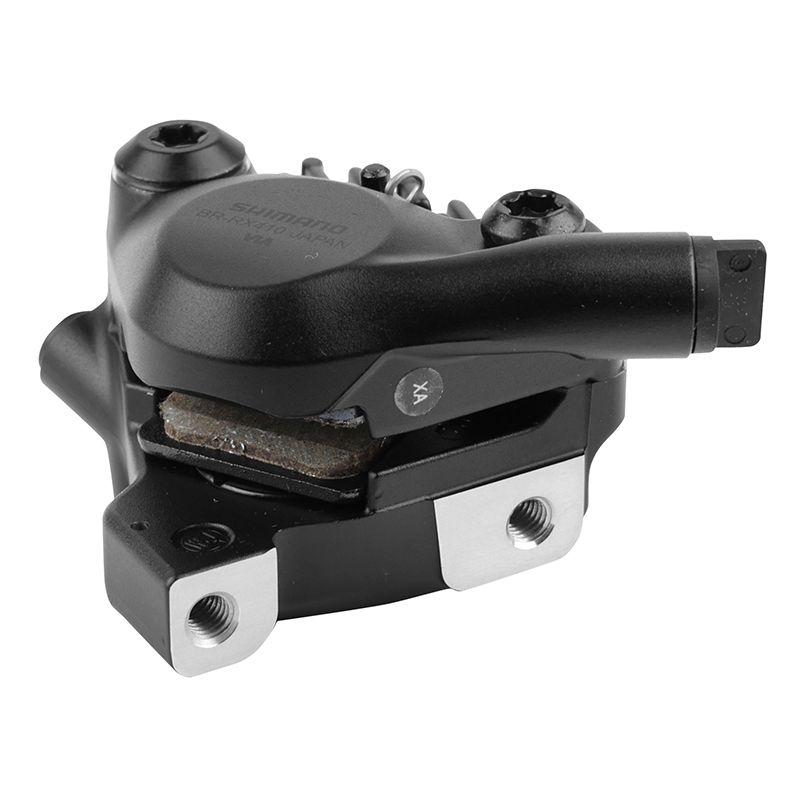 Étrier de frein gravel disque hydraulique arrière Shimano GRX 2 pistons flatmount noir - vue 4