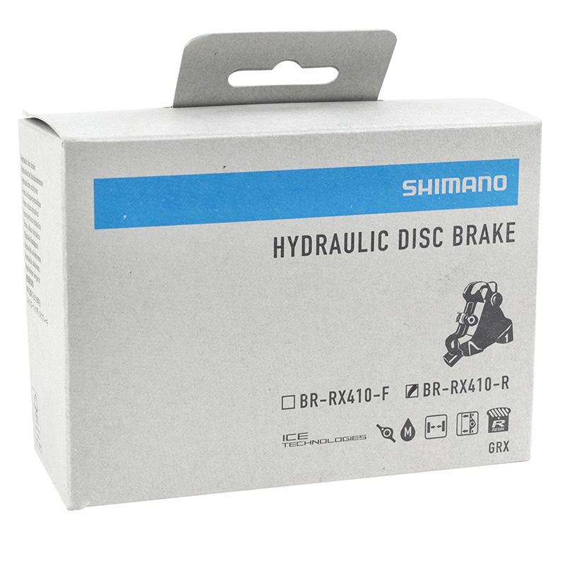 Étrier de frein gravel disque hydraulique arrière Shimano GRX 2 pistons flatmount noir - vue 5