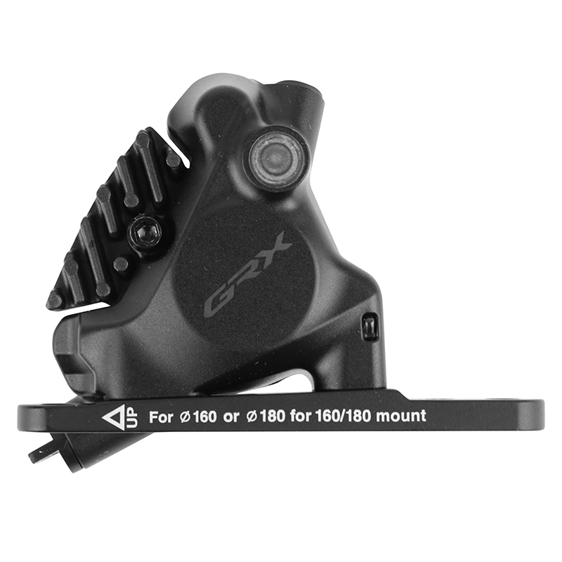 Étrier de frein gravel disque hydraulique avant Shimano GRX 2 pistons flatmount noir - vue 2