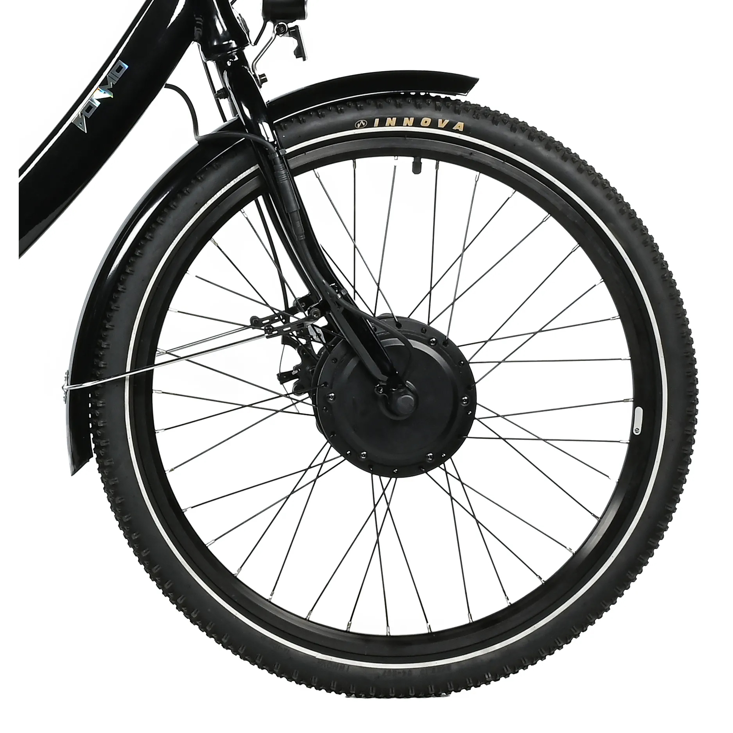 Tricycle electrique-vae city Leader Fox 24" bormio 2025 mixte noir brillant 3V shimano nexus moteur roue av bafang 36V 45NM batterie 14,4AH (largeur hors tout 81CM) - vue 4