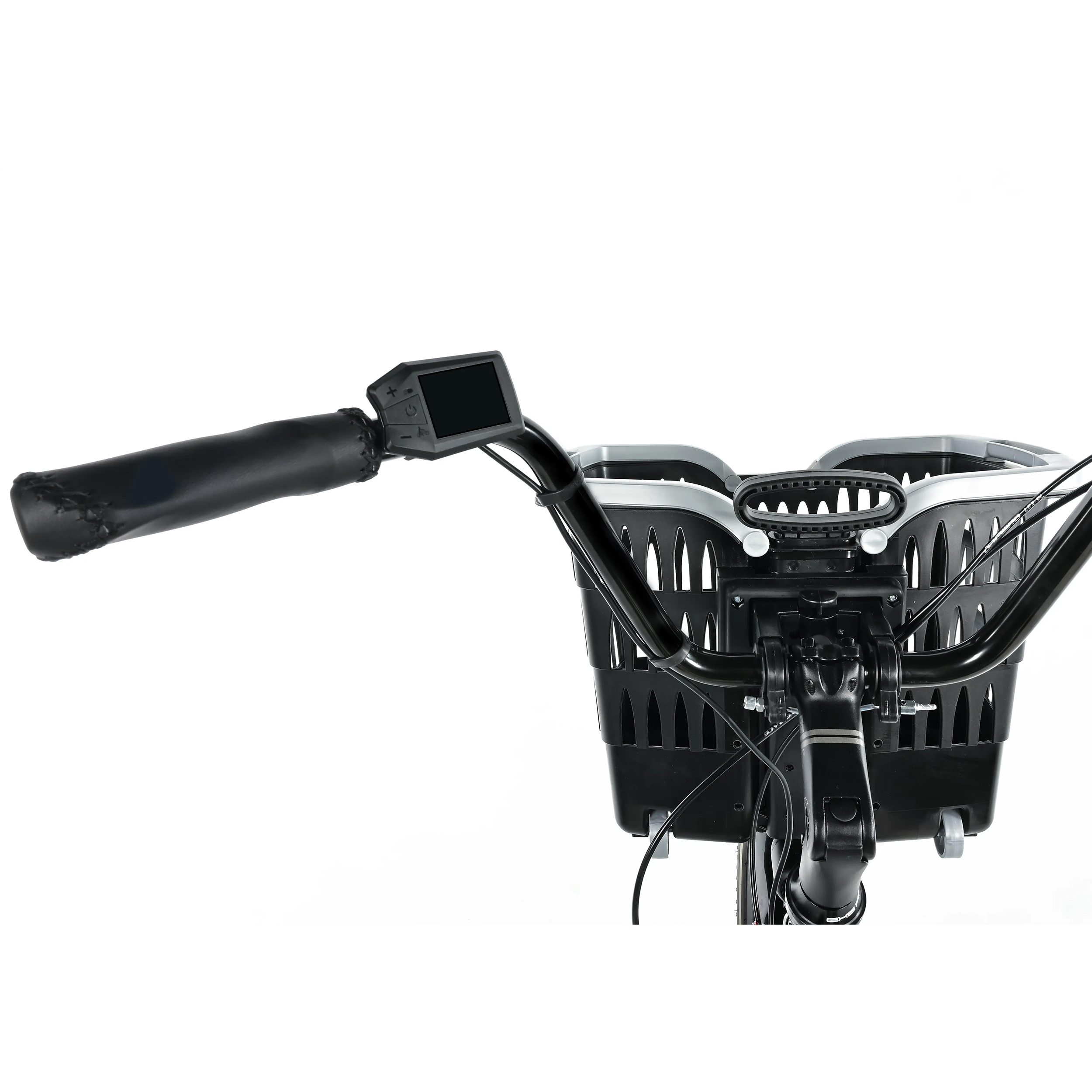 Tricycle electrique-vae city Leader Fox 24" bormio 2025 mixte noir brillant 3V shimano nexus moteur roue av bafang 36V 45NM batterie 14,4AH (largeur hors tout 81CM) - vue 7