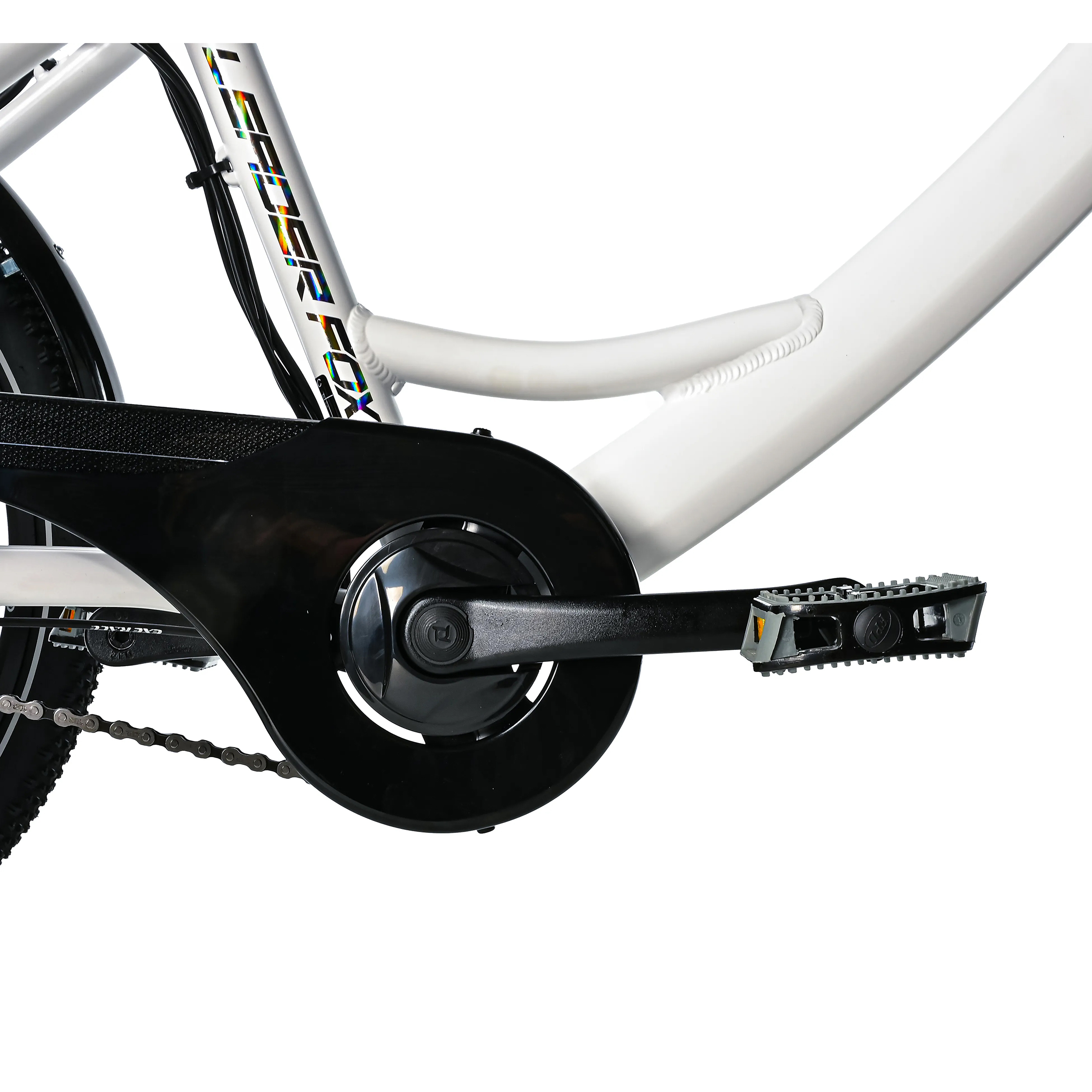 Tricycle electrique-vae city Leader Fox 24" bormio 2025 mixte blanc brillant 3V shimano nexus moteur roue av bafang 36V 45NM batterie 14,4AH (largeur hors tout 81CM) - vue 3