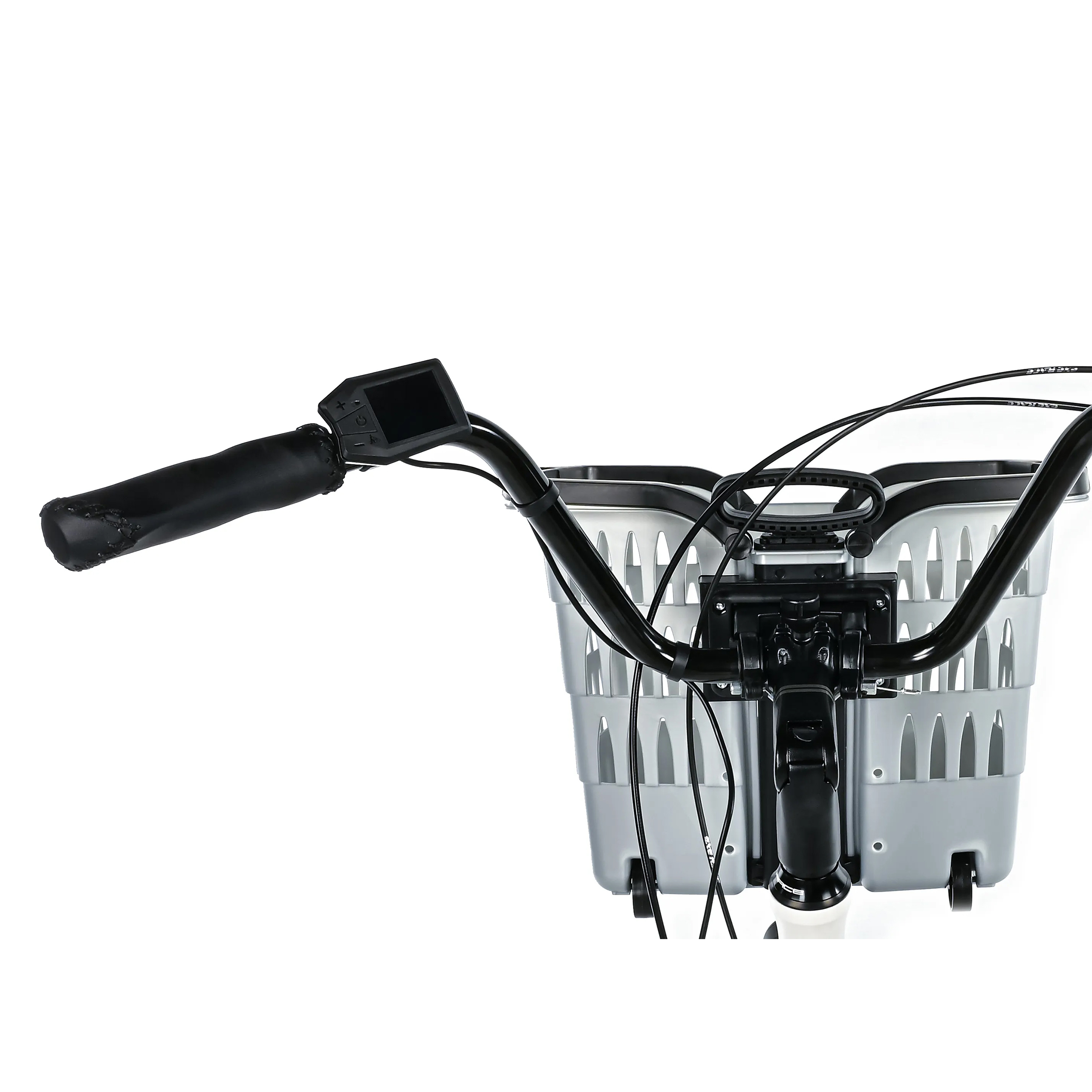 Tricycle electrique-vae city Leader Fox 24" bormio 2025 mixte blanc brillant 3V shimano nexus moteur roue av bafang 36V 45NM batterie 14,4AH (largeur hors tout 81CM) - vue 7
