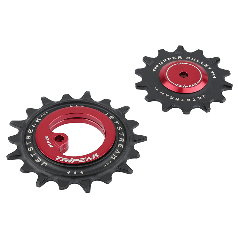Galet derailleur aopw Tripeak 14-18 dents ceramique 13X1V. sram axs XPLR red e1-force-rival E1 rouge (jeu de 2) (garantie 4 ans) - vue 3