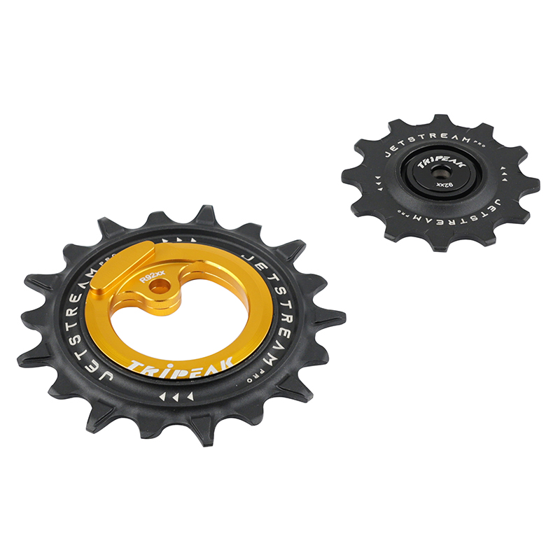 Galet dérailleur Tripeak 12-18 dents céramique 12x2V Shimano Dura-Ace R9200 Or (jeu de 2) - vue 3