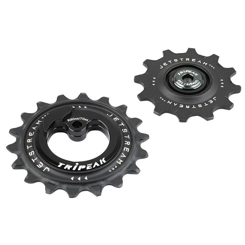 Galet dérailleur Tripeak 12-18 dents céramique 11x2V Shimano Ultegra R8000GS - 105 R7000GS noir (jeu de 2) - vue 3