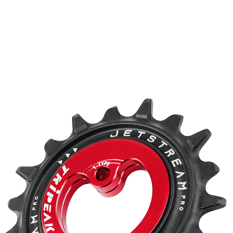Galets de dérailleur arrière Tripeak 14-18 dents céramique 12x1V SRAM T type rouge (jeu de 2) - vue 2