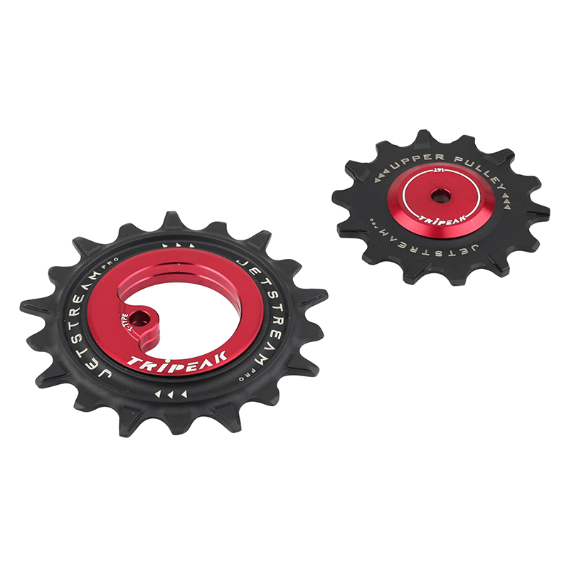 Galets de dérailleur arrière Tripeak 14-18 dents céramique 12x1V SRAM T type rouge (jeu de 2) - vue 3