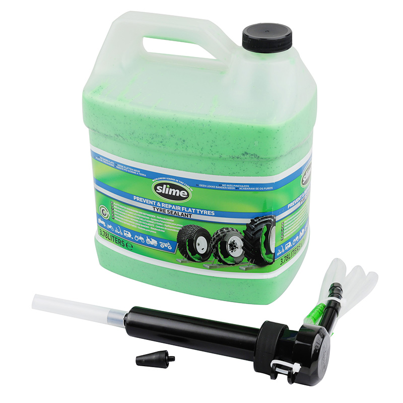 Liquide anti-crevaison préventif pour pneu tubeless Slime 3,8 L avec pompe doseuse - vue 2