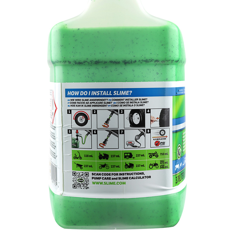 Liquide anti-crevaison préventif pour pneu tubeless Slime 3,8 L avec pompe doseuse - vue 4