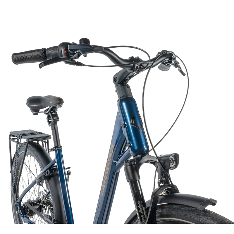 Velo musculaire city bike 28 Leader Fox escalante 2025 mixte bleu brillant nexus 8V courroie (18'' - H45,7CM - taille m - pour adulte de 170CM à 178CM) - vue 3