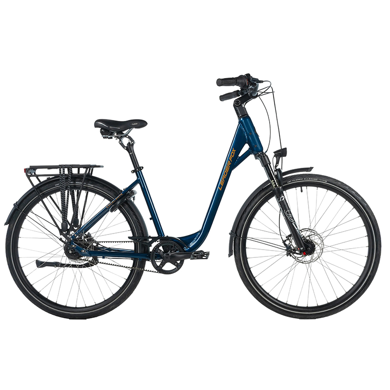 Velo musculaire city bike 28 Leader Fox escalante 2025 mixte bleu brillant nexus 8V courroie (16,5'' - H42CM - taille s - pour adulte de 158CM à 168CM) - vue 2