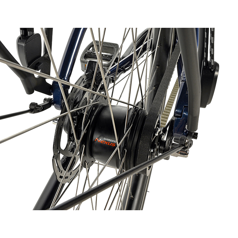 Velo musculaire city bike 28 Leader Fox escalante 2025 mixte bleu brillant nexus 8V courroie (16,5'' - H42CM - taille s - pour adulte de 158CM à 168CM) - vue 5