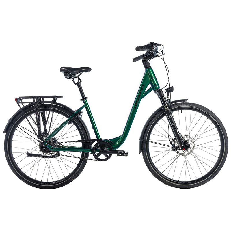 Velo musculaire city bike 28 Leader Fox escalante 2025 mixte vert brillant nexus 8V courroie (16,5'' - H42CM - taille s - pour adulte de 158CM à 168CM) - vue 2