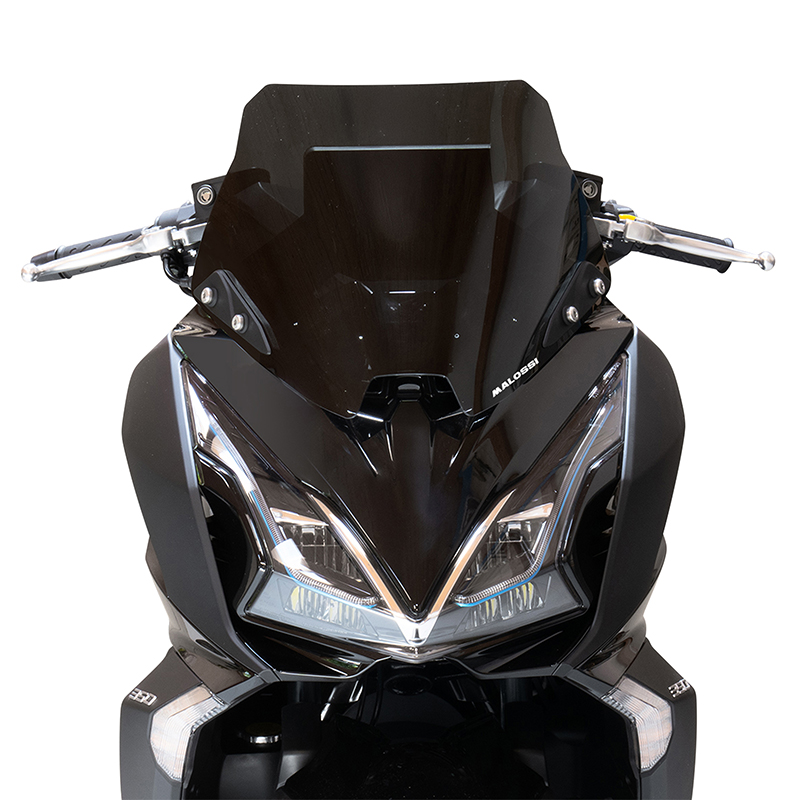Pare-brise Malossi pour Kymco 350 Downtown GT 2024+ fumé foncé (400 x 420 mm) - vue 2