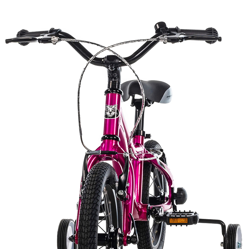 Velo musculaire enfant 14 pouces Leader Fox bubu 2025 rose monovitesse cadre alu (taille enfant jusqu'a 105CM) -v brake - vue 3