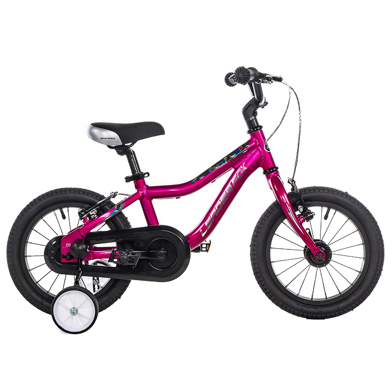 Velo musculaire enfant 14 pouces Leader Fox bubu 2025 rose monovitesse cadre alu (taille enfant jusqu'a 105CM) -v brake - vue 4