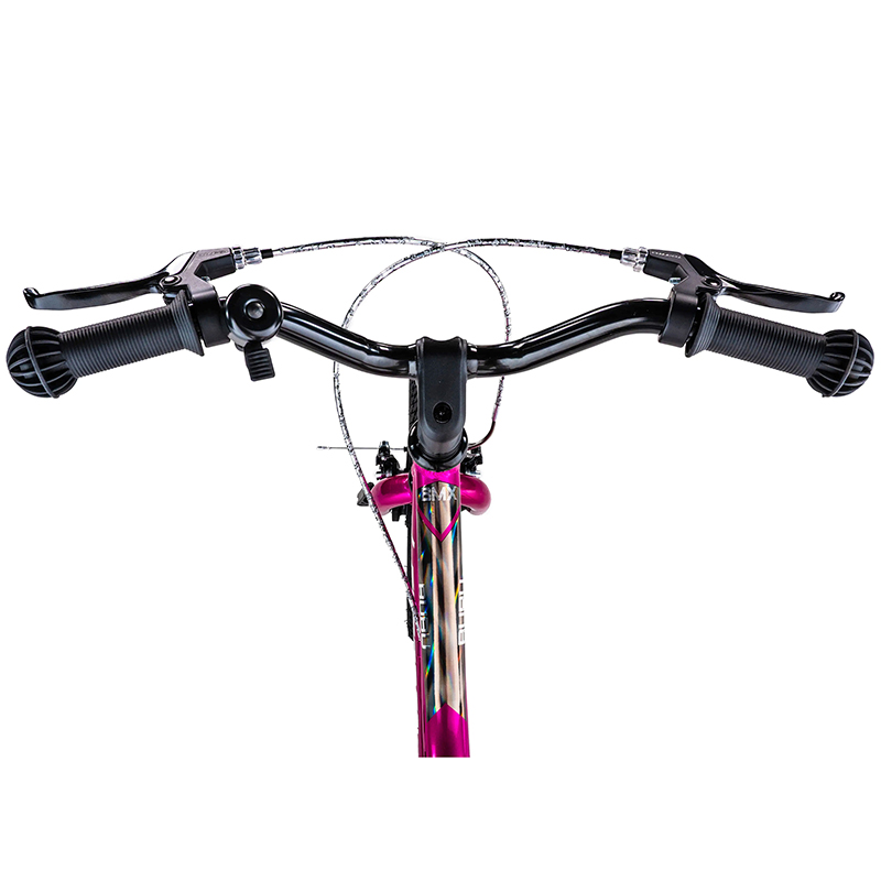 Velo musculaire enfant 14 pouces Leader Fox bubu 2025 rose monovitesse cadre alu (taille enfant jusqu'a 105CM) -v brake - vue 5