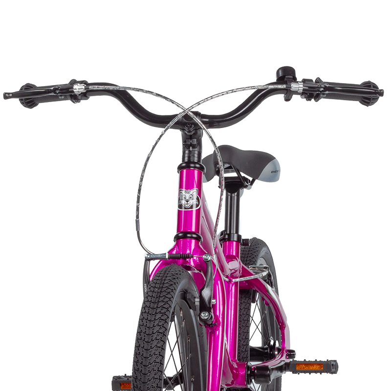 Vélo enfant 18 pouces Leader Fox Bubu 2025 rose monovitesse cadre alu freins V-Brake - vue 3