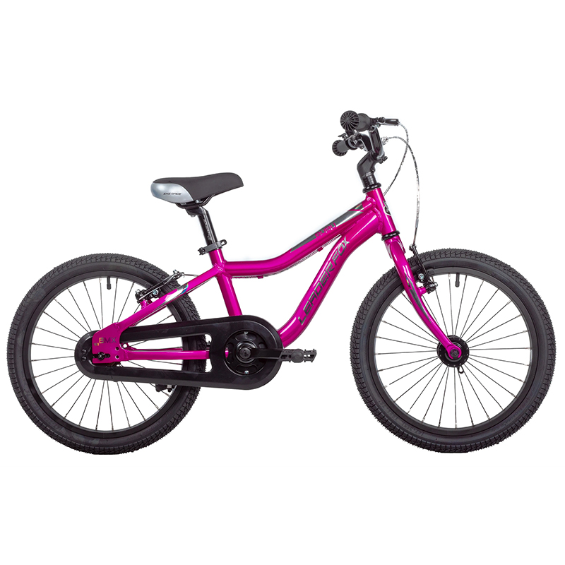 Vélo enfant 18 pouces Leader Fox Bubu 2025 rose monovitesse cadre alu freins V-Brake - vue 4