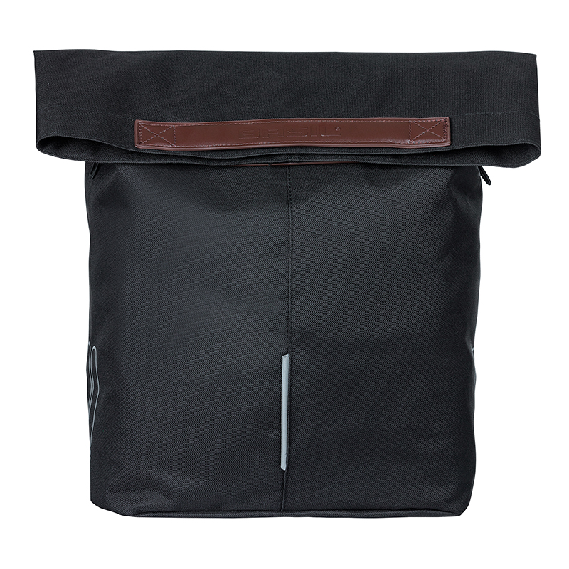 Sacoche arrière vélo latérale Basil City Shopper noir 14-16L fixation MIK - vue 2