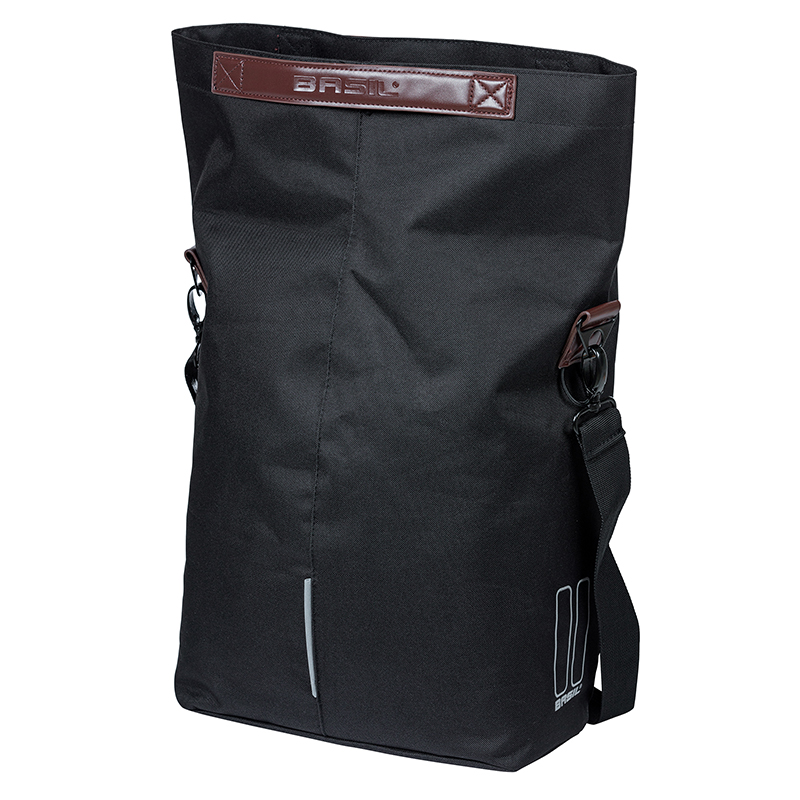 Sacoche arrière vélo latérale Basil City Shopper noir 14-16L fixation MIK - vue 3