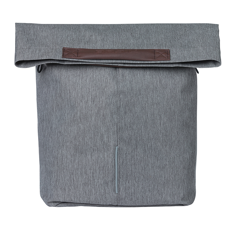 Sacoche arrière vélo latérale Basil City Shopper gris clair 14-16L - vue 2