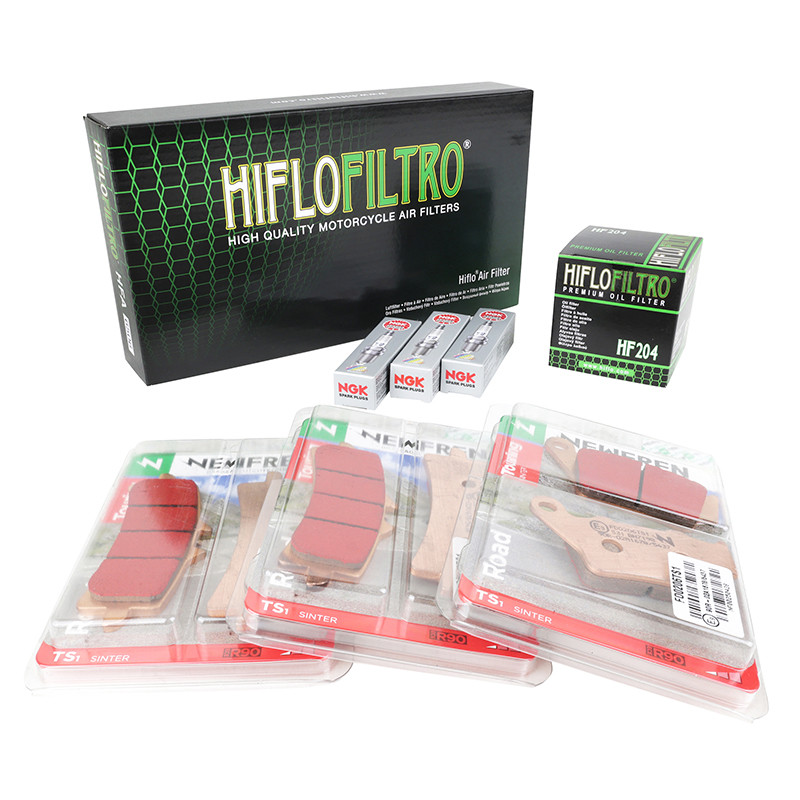 Kit entretien moto Sélection P2R adaptable Triumph 765 Street Triple RS 2017-2023 plaquettes métal fritté (8 pièces) - vue 2